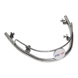 TVS Scooter Fender Guard For NTORQ, Impact Protection From Road Debris, Prevents Scratches & Dents, Constructed From Stainless Steel For Protection Against Rust & Stain |Easy Installation - Silver image 1