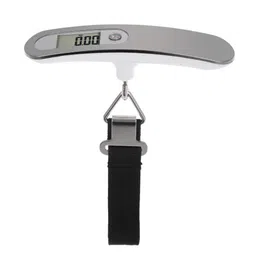 GLOBAL IMPEX Digital Metal Luggage Weighing Scale For Flight Travel Shop Home Portable Hanging Weight Machine For Bags And Baggage Included Battery - 50 Kg LCD Display Steel (Pack of 1) image 4