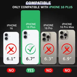 TheGiftKart Ultra-Hybrid Crystal Clear Back Case Cover for iPhone 16 Plus | Shockproof Design | Camera Protection Bump | Hard Clear Back | Bumper Case Cover for iPhone 16 Plus (Transparent) image 2