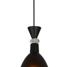 Keyplus Aluminium Long Cuting Hanging Light Ceiling Pendant Lamp, Black Pack of 4 image 5