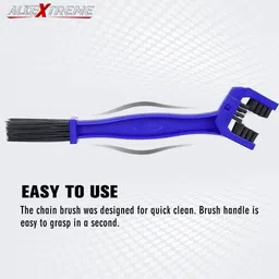 AllExtreme ‎CYL-06-T Multi-Purpose Bike Chain Cleaner Brush with Soft & Long Bristles Ideal for Quick Cleaning of Cycles, Motorcycles (Blue) image 5