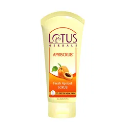 Lotus Herbals Apriscrub Fresh Apricot Scrub | Natural Exfoliating Face Scrub | Chemical Free | For All Skin Types | 180G image 1