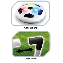 play well Playwell Innov8 Air Soccer Goalpost | Portable Training Net | Slide on Any Smooth Surface | Ages 5+ | Battery Operated with LED Lights | Quick Setup | Durable image 2