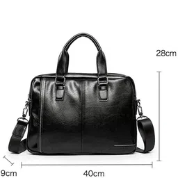 gifyy Briefcases For Men Trend New Business File Bag, Handbag Cross-section, Casual Briefcase, Men's And Women's Shoulder Bag, Business Youth Diagonal Package Perfect for Wedding, Party, Prom image 4