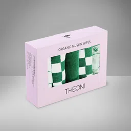 THEONI Baby Muslin Washcloths - Organic Muslin Cotton Baby Wipes - Soft Newborn Baby Face Towel for Sensitive Skin-Forest Friends Wipes-Pack of 5. image 2