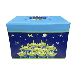 BuenoVida Stools for Sitting in Living Room Storage Stool for Sitting Storage Box for Toys of Kids - Alien Design Print Foldable Stool (31 x 30 x 48 cm) image 4