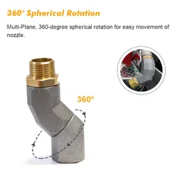 2PCS 3/4 Inch Fuel Swivel with Roating Connector Fuel Hose Connector NPT Connector Fuel Plane Swivel image 3