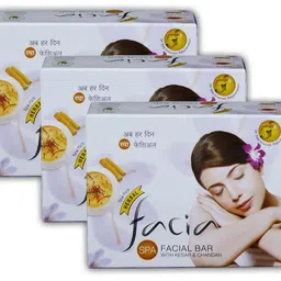 Facia Ratan'S Spa Facial Bar With Kesar And Chandan Pack Of 3-75 Gm Each image 1