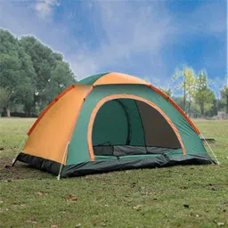 Nikrim Picnic Hiking Camping Portable Polyester Dome Tent For 5 Person & More Waterproof With Bag (Multicolour) image 1