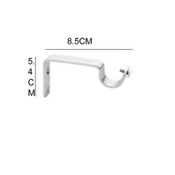 GLOXY ENTERPRISE Stainless Steel Curtain Support/Rod Brackets/Clamps Holders for Curtain Bracket and Rod Support (Pair of 5) image 3