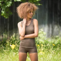 ecoable Women’s Thermal Underwear: Moisture Wicking Merino Wool Silk Boy Shorts image 5