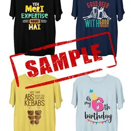 wear your opinion Customized/Personalised T-Shirt for Men- Print Your Photo/Image/Text, 100% Cotton Multicolour image 3