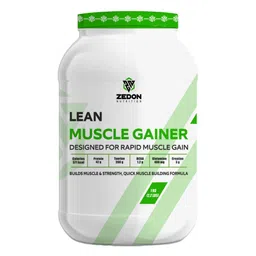 Zedon Nutrition Lean Muscle Gainer, 42g Protein, Creatine, Muscle Building Whey Protein Powder Supplement for Men & Women (Chocolate, 1KG) image 2