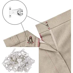 SSKR Pack of 30 Sets Stainless Steel Hooks for Trousers/Froks/Shorts/Pants/Dresses/Skirts/Slacks/Sweaters/Garments image 5