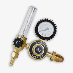 Argon Gas Regulator with Flow Meter, Arc Welding Equipment, ISO Certified, Brass Construction image 1