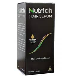 Ayulabs Nutrich Hair Serum | Pack of 50 ml | Useful For dull, frizzy damaged hair image 1