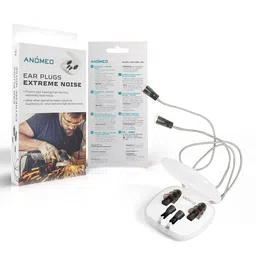 Anomeo Ear Plugs - Extreme Noise| A special filter reduces loudest sounds |Comes with a special protective case| Black image 1