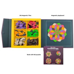 PELIKAS TOYZ Magnalogix Mandala Art for Beginners, Puzzle Game, Mosaic Art Kit, Gift for Boys Girls 8-12 Years, Magnetic Puzzles Kaleidoscope Mandalas image 3