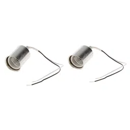 MYADDICTION Pack 2 E27 Light Base Pendant Light Fixture Lamps Ceiling Lampshade Silver image 1