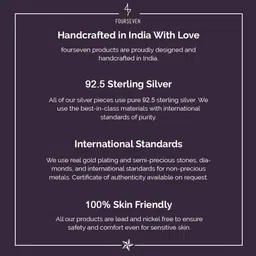 fourseven Jewellery 925 Sterling Silver Evil Eye Hamsa Silver Floating Pendant with Rudraksha Moli Bracelet for Men and Women image 3