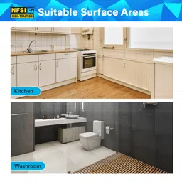 3M Anti Skid Tape with Primer 10ml, Heavy Duty Transparent Adhesive Tape for Bathrooms, Kitchen, Bathtubs, Prevent Slip & Falls, Easy to Apply, Long Lasting, Skid Resistant (2.5cmx3.6m, Wet Areas) image 5