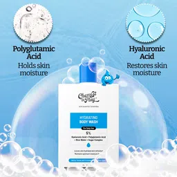 Chemist at Play Hydrating Body Wash | With 5% Hyaluronic Acid Bodywash for Intense Hydration | Reduces Flakes & Itchiness | For Dry Skin | Polyglutamic Acid & Hyaluronic Acid | For Women & Men | 236ml image 5
