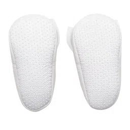 hopscotch Girls Cotton Bow Applique Booties in White Color image 2
