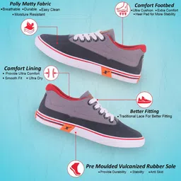 sparx Mens SM 322 | Stylish, Comfortable | Black Sneaker - 9 UK (SM 322) image 3