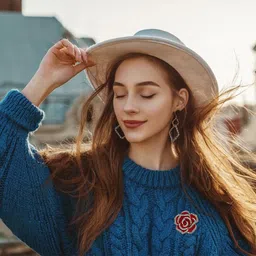 via mazzini Gold Plated Crystals 'Rosalia Éternelle' Red Rose Brooch Cum Saree Pin For Women (Brooch0652) 1 Pc image 3