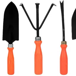 ocean mart Ocean Mart- Gardening Hand Tools Set - 5 Pieces (Cultivator, Big and Small Trowel, Weeder, Fork) | Tools for Home Garden | Durable Plant Tool Kit | Farming Tools image 1