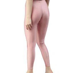 lilslim Tailored Cut & Slim Fit| Stretchable Nylon Elasthane Fabric| Ankle Length Shimmer Leggings for Women’s image 4