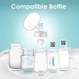 Maymom Wide Neck Pump Parts for Spectra S1/S2 Pumps; Incl Wide Mouth Flanges; Not Original Spectra Flange; Replaces Spectra Shield (25 mm Two Flanges) image 3