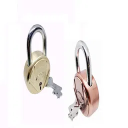 Unikkus Set of 2 Locks and Keys, Size 65 MM in Multi Color, SmoothFine Finishing, 3 Keys for Each Padlock, Double Locking System image 1