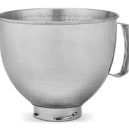 KitchenAid 5 Quart Stainless Steel Bowl for all KitchenAid 4.5-5 Quart Tilt-Head Stand Mixers KSM5SSBHM, Hammered Stainless image 2