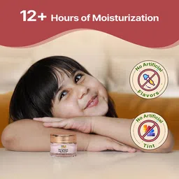 Herby Angel Baby Lip Balm - Nourishing Berry & Beetroot Lip Butter for Kids with SPF+| Enriched with Ghee, Almond Oil and Cocoa Butter - 10g image 2