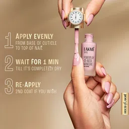 LAKMÉ 9To5 Powerplay Insta-Manicure Glossy Finish Nail Enamel Pink Sorbet 6Ml image 5