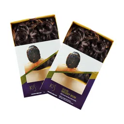 KIS Beautiful Hair Messy Bun With Multi Colors 100% Natural Human Hair Blend Salon-Quality Voluminous Luxurious Customizable | Tangle Free Hair (200 Grams Bun Md3 With Ombre Gold Color) image 5