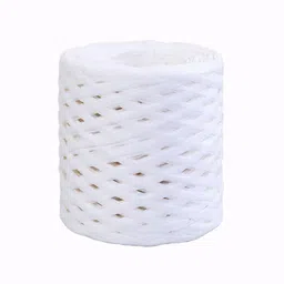 cc wonderland zone White Raffia Ribbon,Raffia Paper Ribbon,Craft Paper Ribbon, 0.25 inch x 656 ft image 1