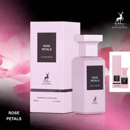 Lattafa Alhambra Rose Petals Eau De Parfum, 80ml Luxury Long Lasting Fragrance, Premium Imported Fragrance Scent For Unisex, Liquid Perfume Gift Set, All Occasion image 3