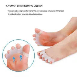 Nexomi Toe Separator for Feet Spacers Correct Toes Yoga Silicone Toe Corrector for Women & Men Correct Straighteners for Overlapping image 4