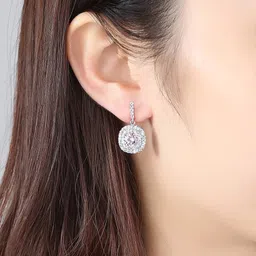 shining diva fashion Latest Stylish Austrian Crystal Earrings for Women and Girls (14625er) image 2