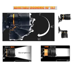 Panihari Rechargeable Headlamp Torch Waterproof LED Headlight with Battery Used for Night Walking Cycling Running Climbing Fishing Repair Construction image 5