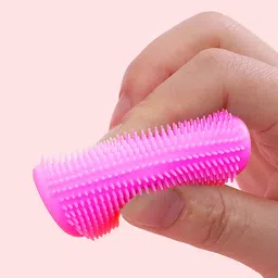 mr lion Baby Bath Brush, Silicone Massage Scrubber for Cradle Cap, Dry Skin, and Eczema | The SkinSoother Essential (Large-Green & Rose Red) image 3