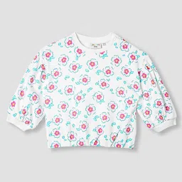 Juniors by Babyshop Girls Floral Printed Cotton Sweatshirt-image-54