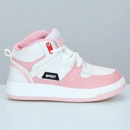 Lil Lollipop Colour Blocked Lace Up Shoes - Pink-picture-14