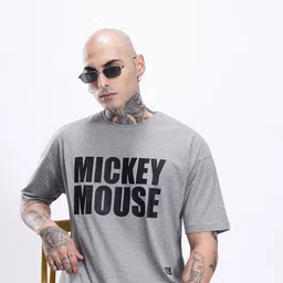 Kook N Keech Oversized Fit Disney Mickey & Friends Graphic Printed Pure Cotton T-shirt-image-91