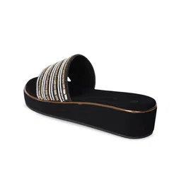 GRETA Embellished Party Wedge Sandals image 4