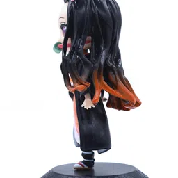 awestuffs Nezuko Demon Slayer Action Figure Limited Edition for Car Dashboard, Decoration, Cake, Office Desk & Study Table Height 16 cm image 2
