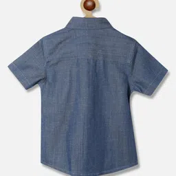 nautinati Nauti Nati Pure Cotton Half Sleeves Animals Printed Casual Shirt - Blue image 3