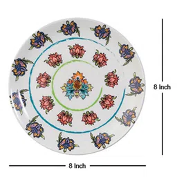 Kolorobia Blanc Floral Passion Painting Inspired Home Decor Wall Plate image 3